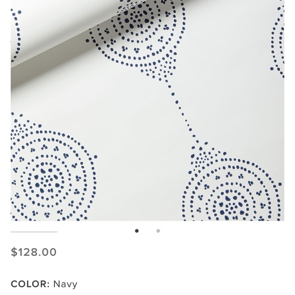 Serena & Lily Wall Decor Serena Lily Luna Stripe Wallpaper In Navy